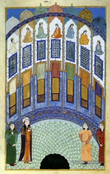 anthologie d’iskandar sultan sept pavillons religieux Islam Peinture à l'huile